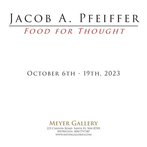 Jacob A. Pfeiffer: Food for Thought 第 3 页