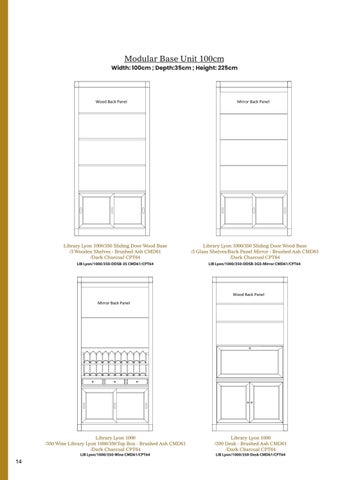 Legacy Home 家具目录 · LYON MODULAR 书柜 第 14 页