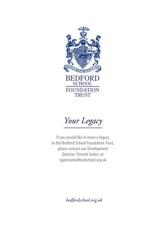 Leaving a Legacy to Bedford 教育 第 12 页