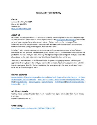 invisalignpark Publisher Publications - Issuu