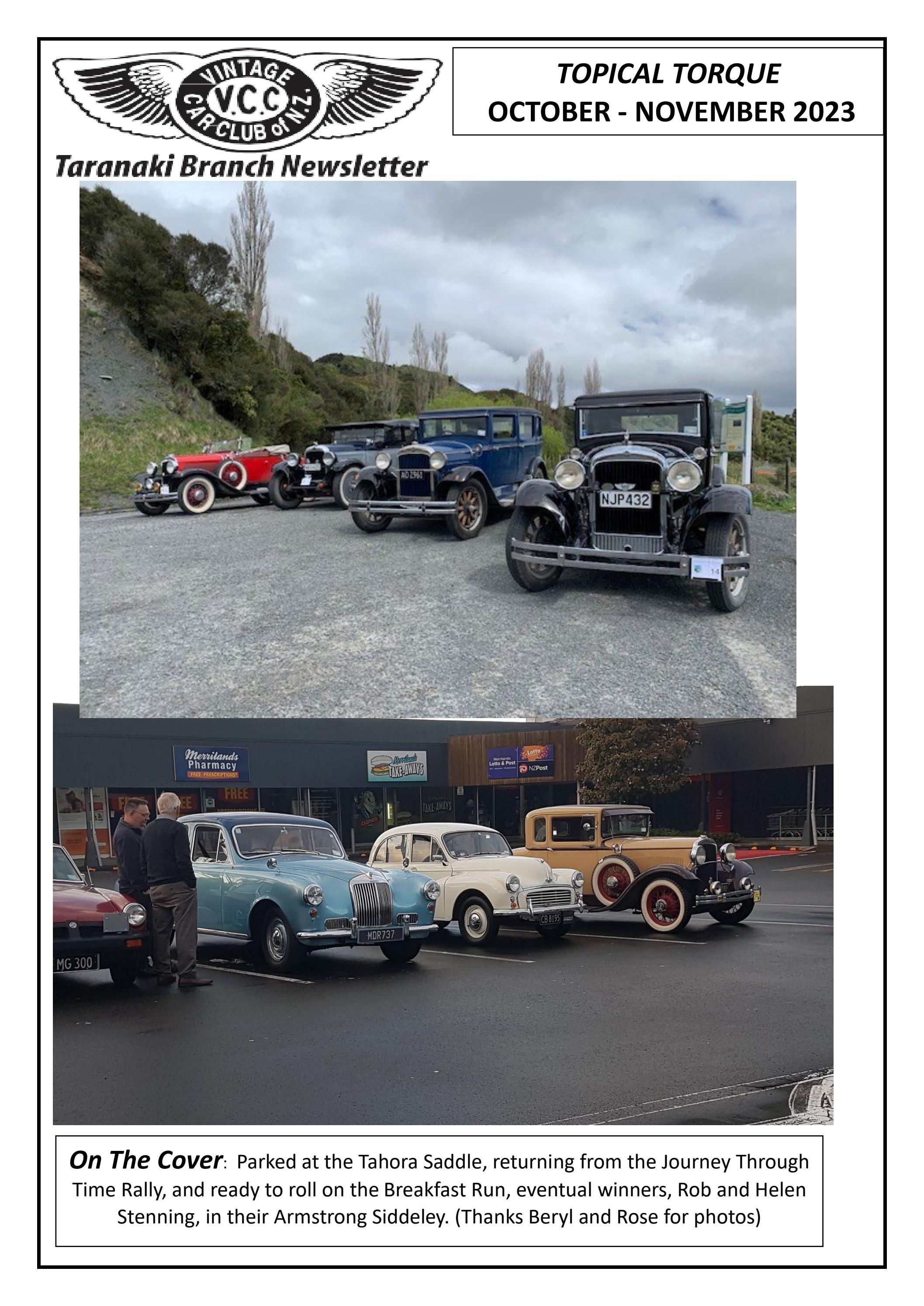 VCC TARANAKI TORQUE OCT/NOV 2023 by Vintage Car Club of New Zealand Issuu