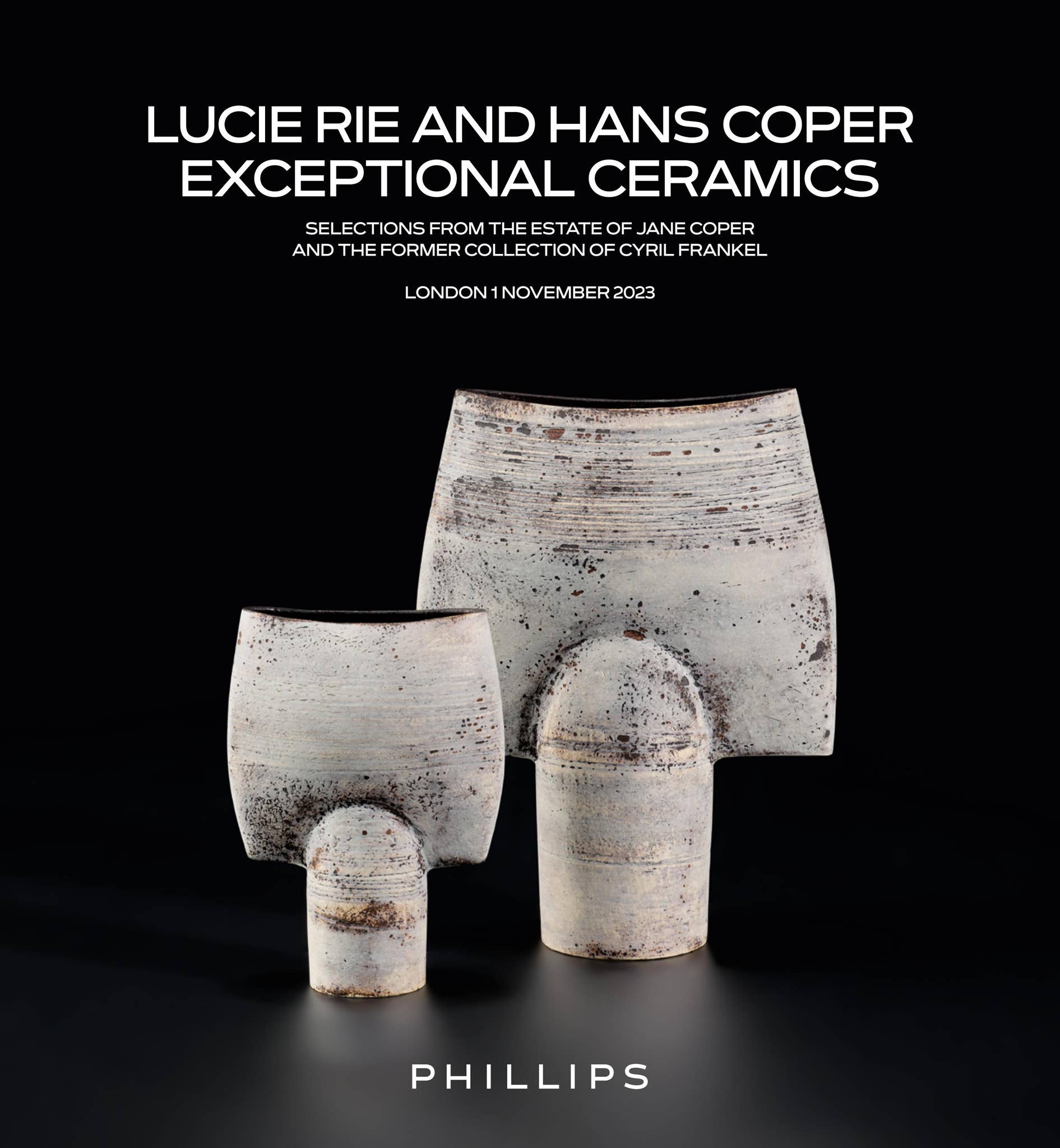 オブジェ　検）Hans Coper Lucie Rie Lucie Rie and Hans Coper Ceramics Set New World Records at