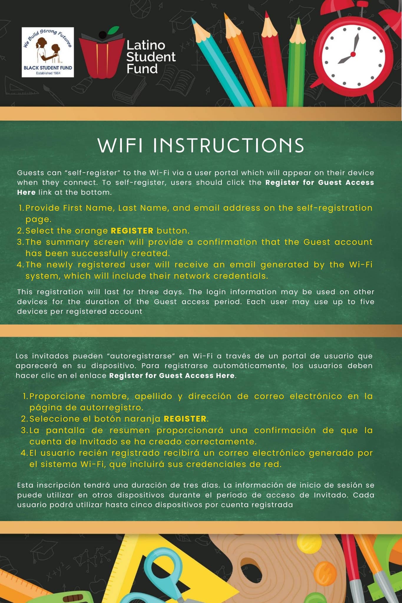 BSF/LSF School Fair WIFI Instruction by latinostudentfund - Issuu
