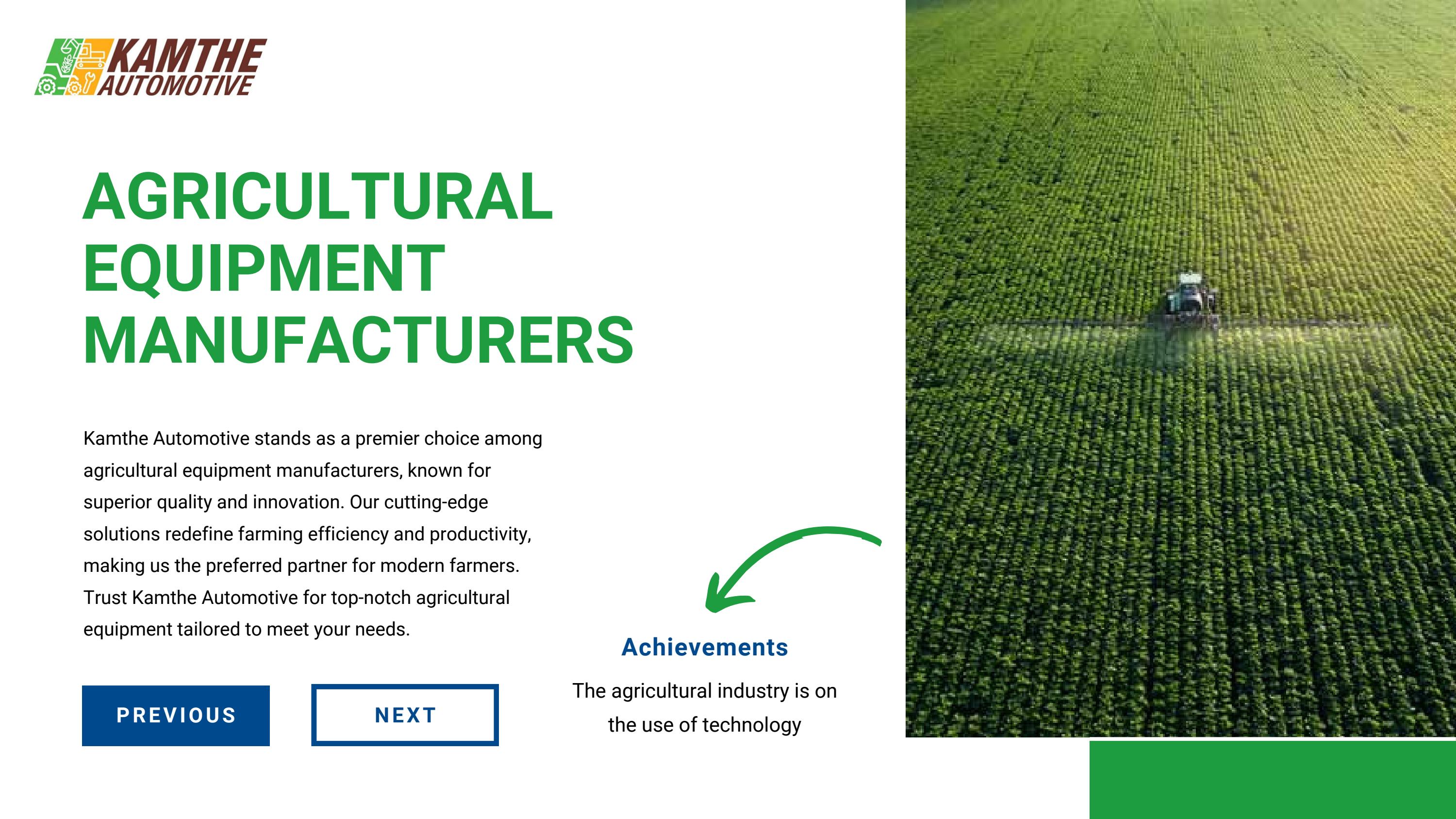 Kamthe Automotive Leading Agriculture Equipment Manufacturers by