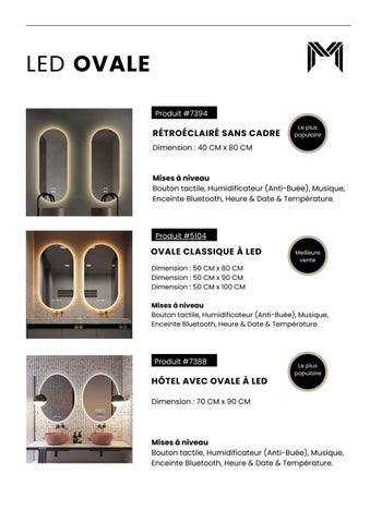 Mi Mirror Découvrez le 家具目录 pour les miroirs 德文 salle 德文 bain 第 24 页