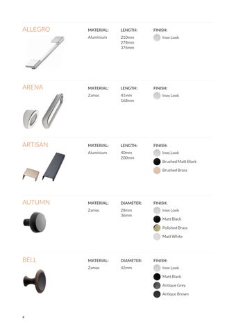wilsonandbradley 灯饰目录 · Furnipart Specification 指南 第 4 页