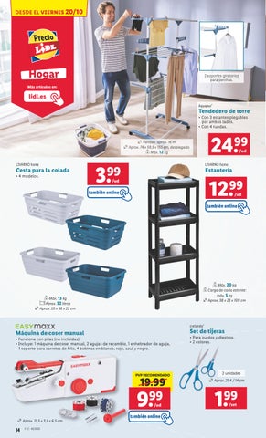 Catálogos LIDL del 16 al 22 德文 octubre bazar 第 14 页