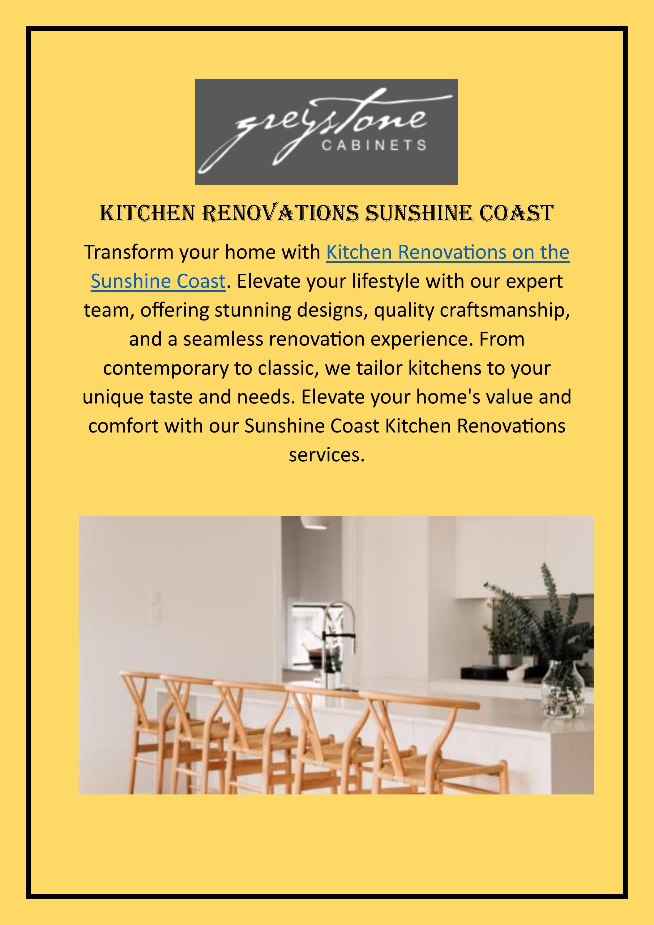 Kitchen Renovations Sunshine Coast by Greystone Issuu