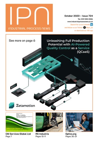 Cover of "Industrial Process News Issue 724"