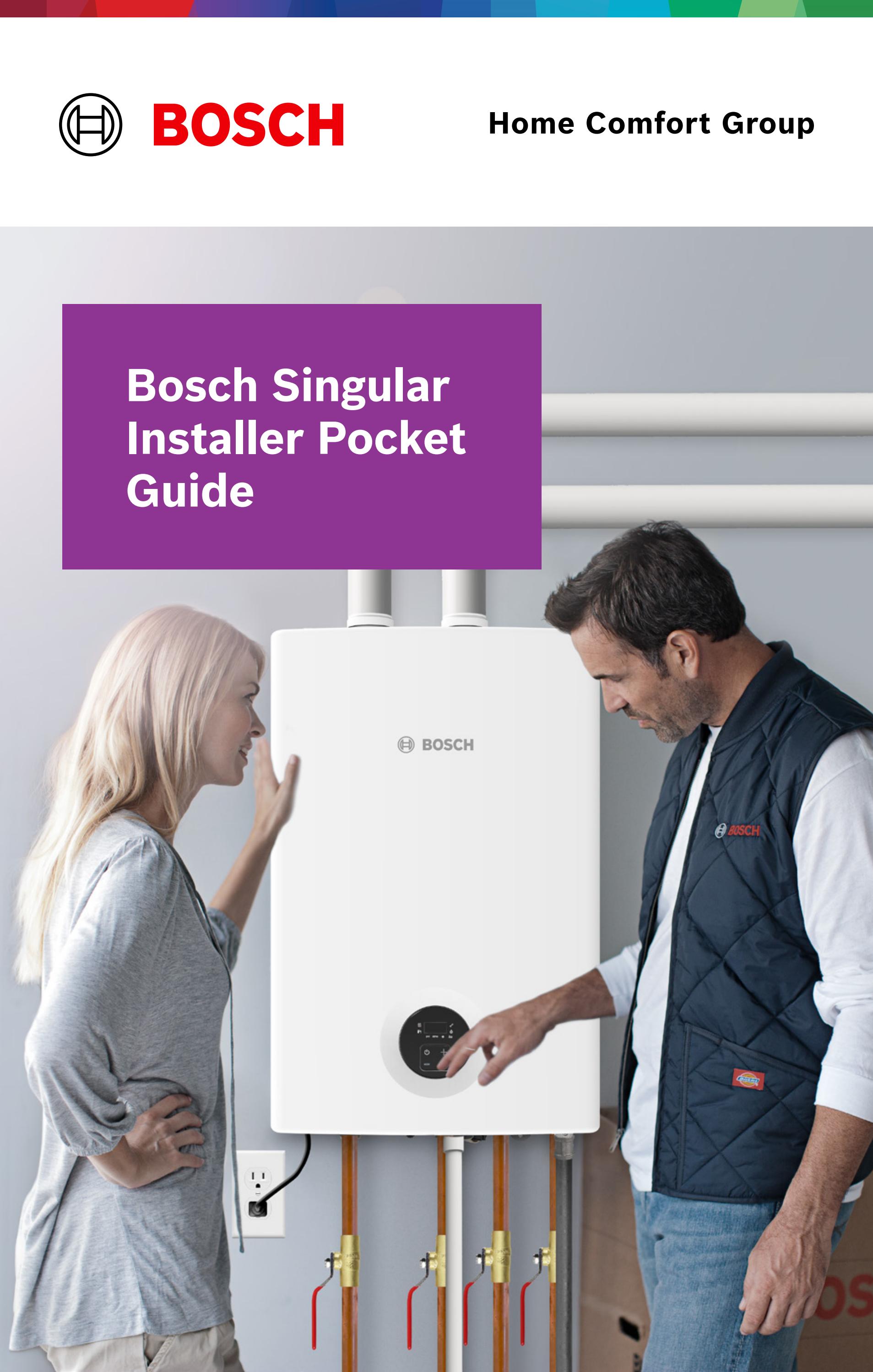 Bosch Singular Installer Pocket Guide by Bosch Home Comfort Issuu