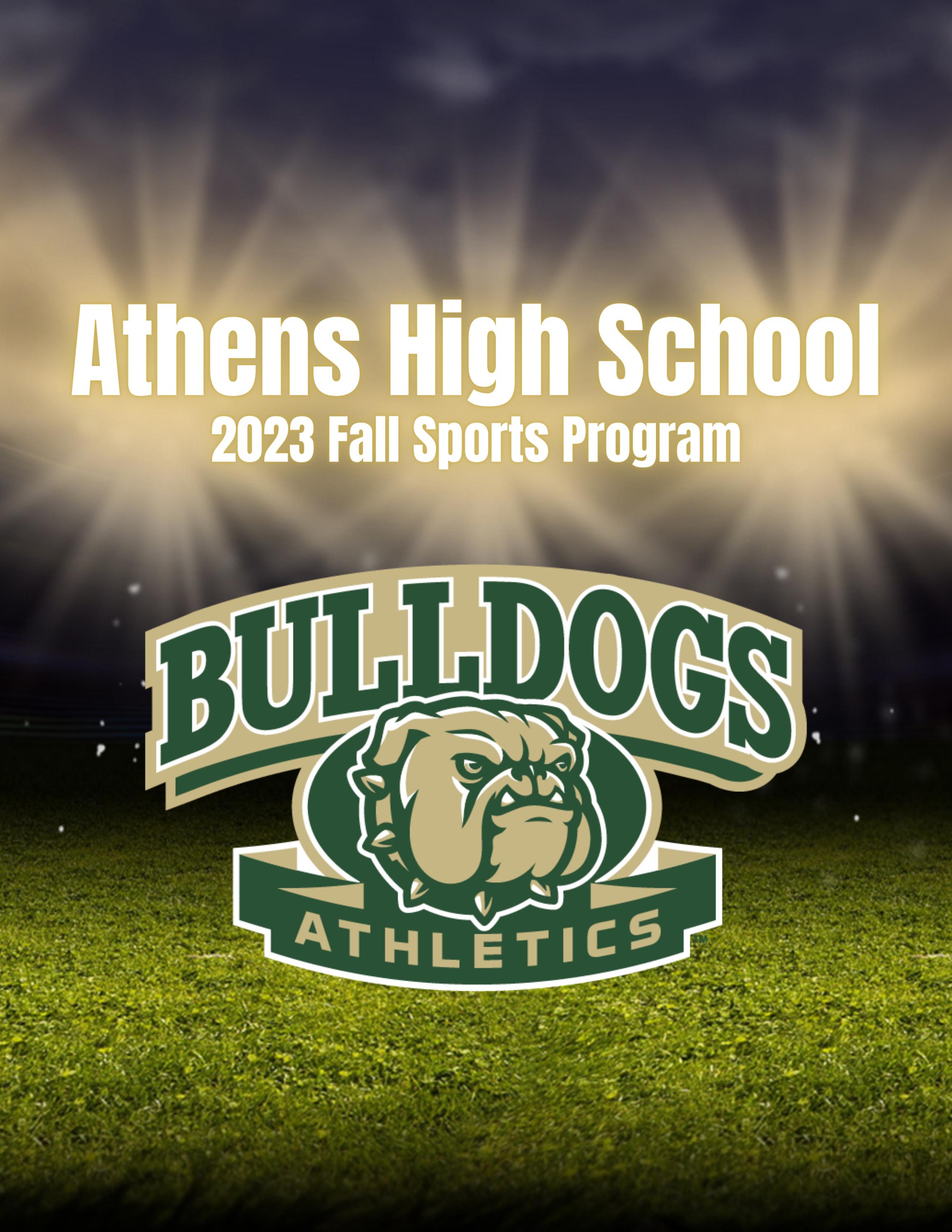 2023 Fall Program Athens High School Athletic Boosters by ACSD