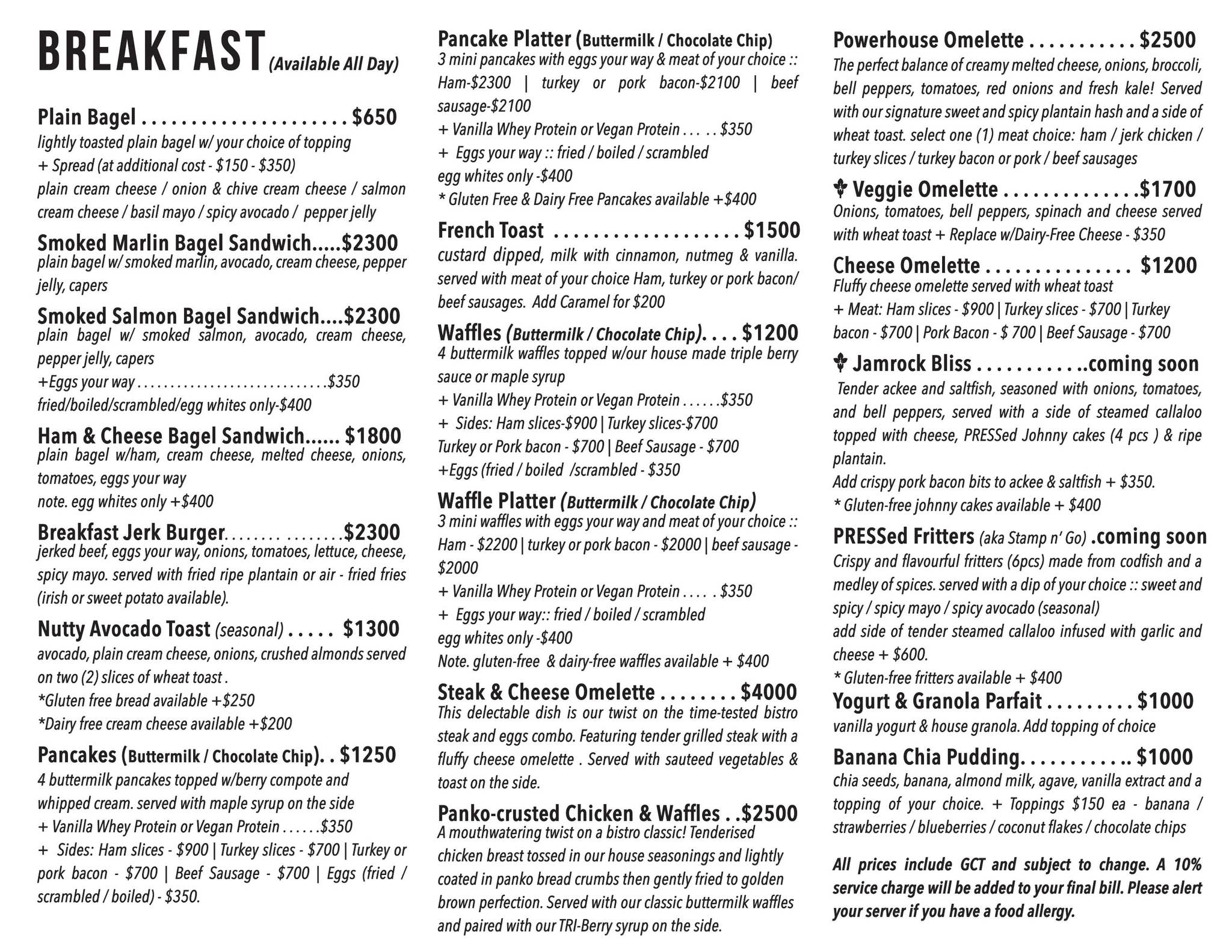 Press Menu PRESS Bistro Menu by Topp In Designz - Issuu