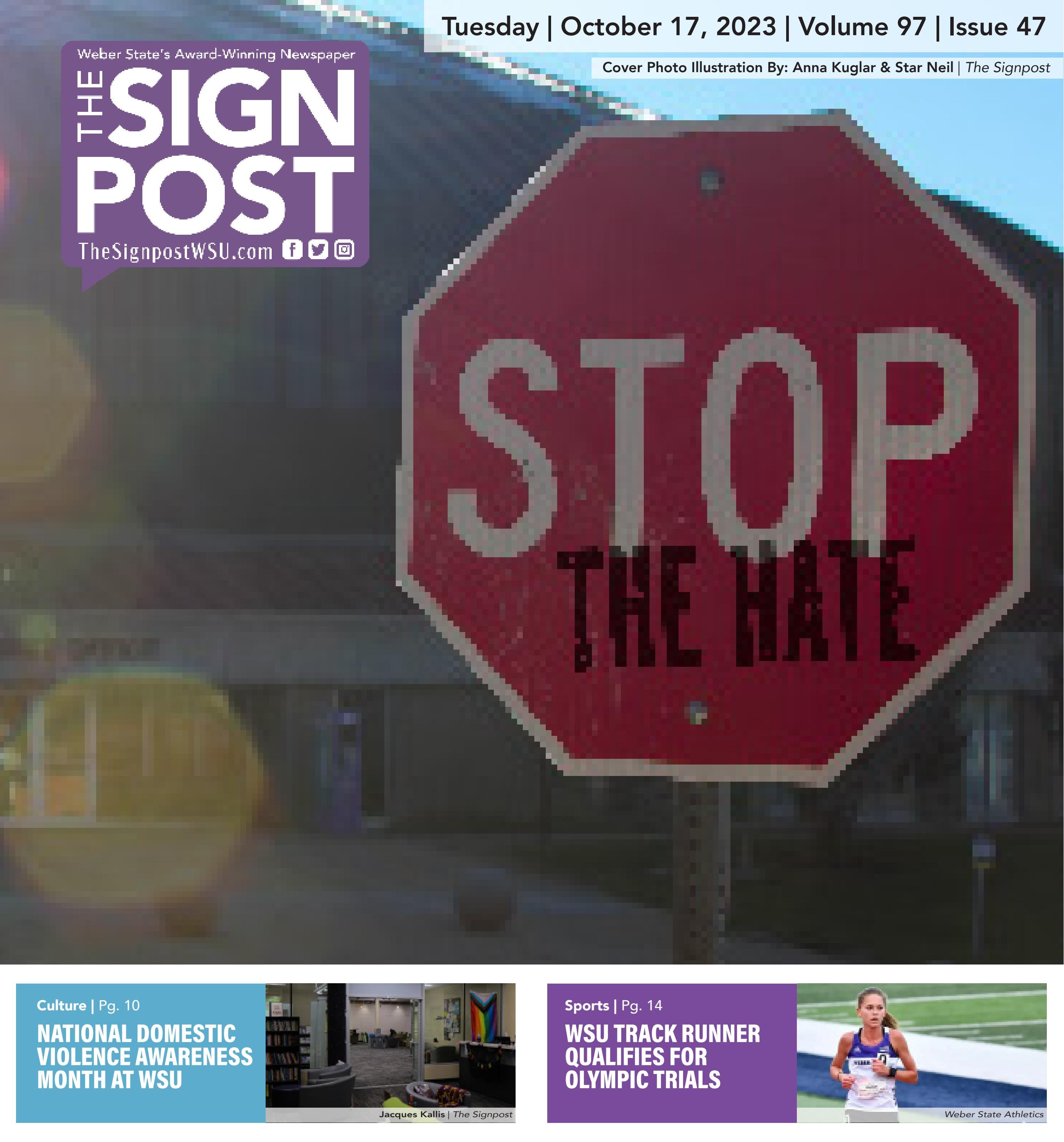 Stop the Hate: The Signpost 10/17/23 by The Signpost - Weber State ...