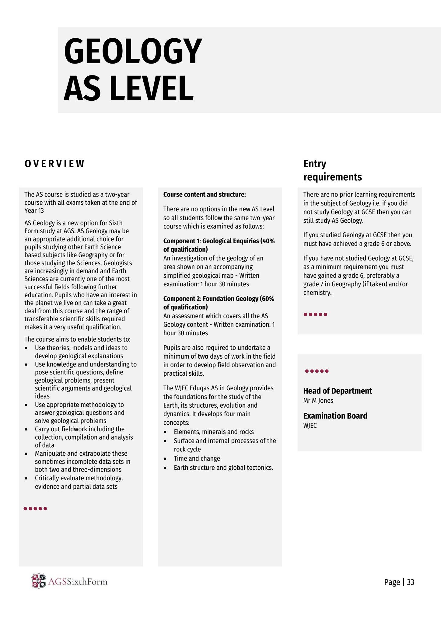 AGS Sixth Form Options Booklet by Aylesbury Grammar School - Issuu