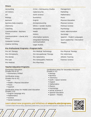 2023 Undergraduate Viewbook - Emporia State University 第 9 页