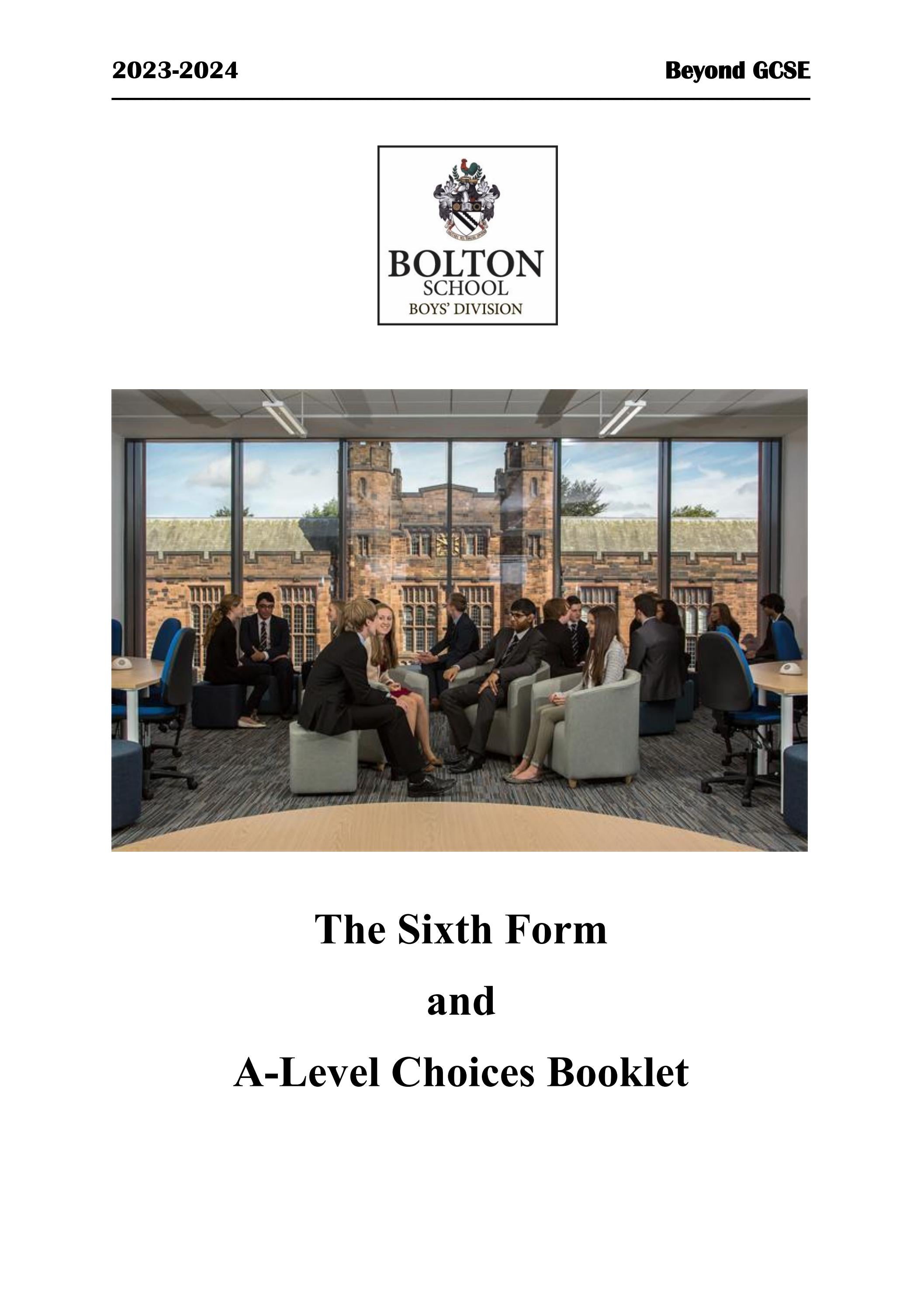 Bolton School Boys' Division: The Sixth Form and A Level Choices ...