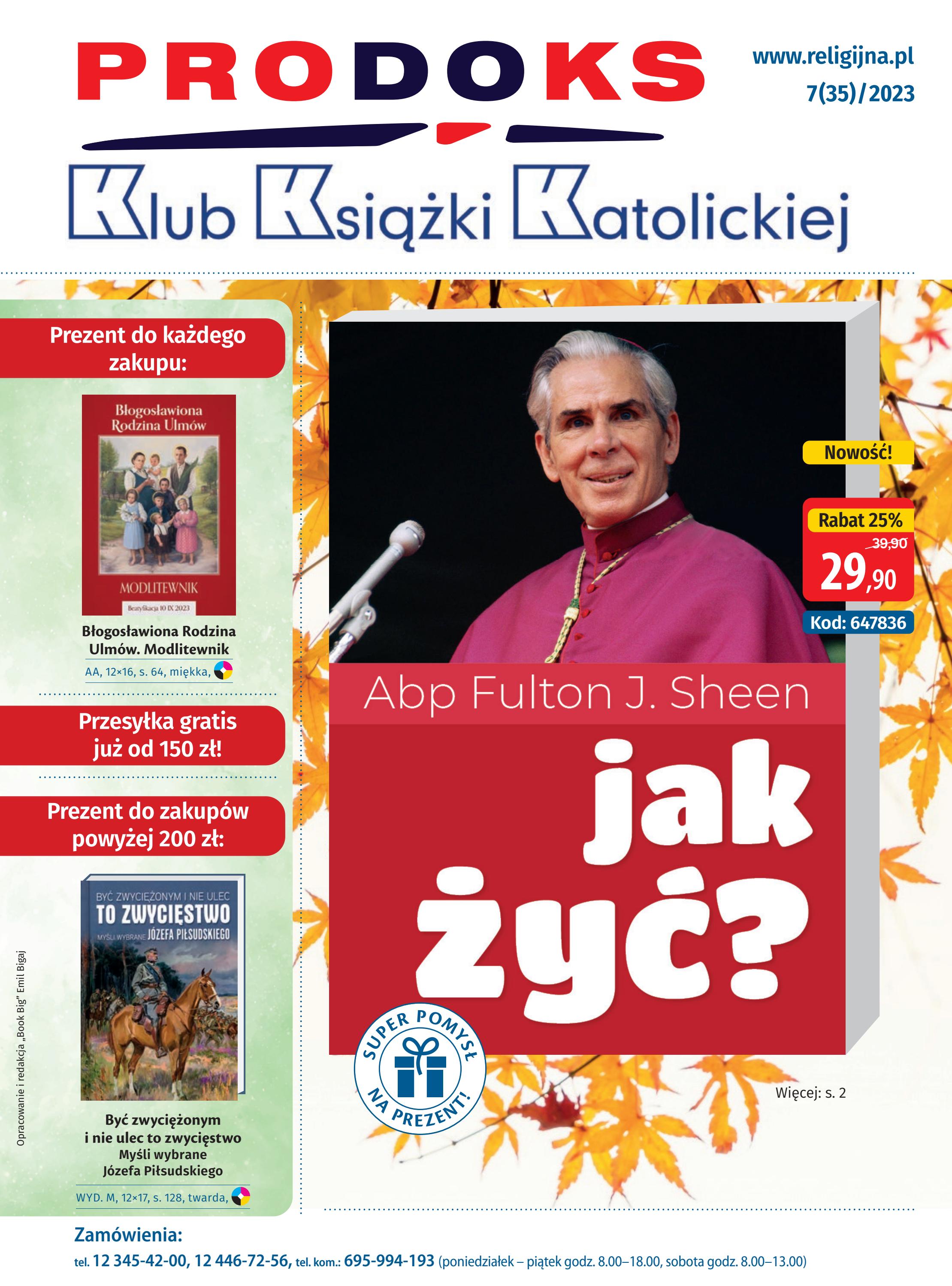 Katalog Prodoks Klub Książki Katolickiej, nr 7(35)/2023 by Dystrybucja