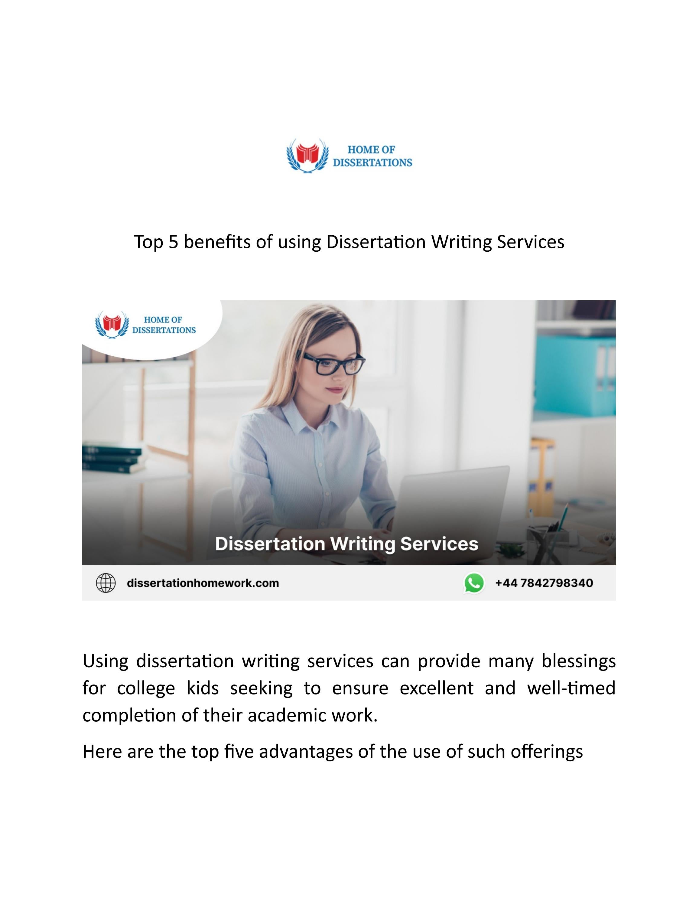 Top 5 Benefits Of Using Dissertation Writing Services By Jordan Top 5 Benefits Of Using Dissertation Writing Services By Jordan