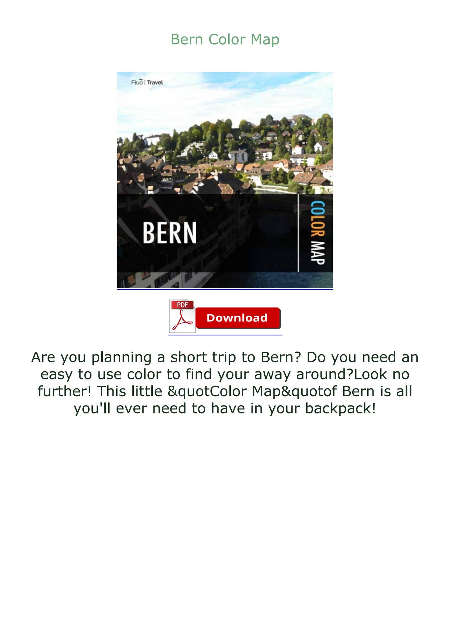 [DOWNLOAD] Bern Color Map by rafiqasale - Issuu