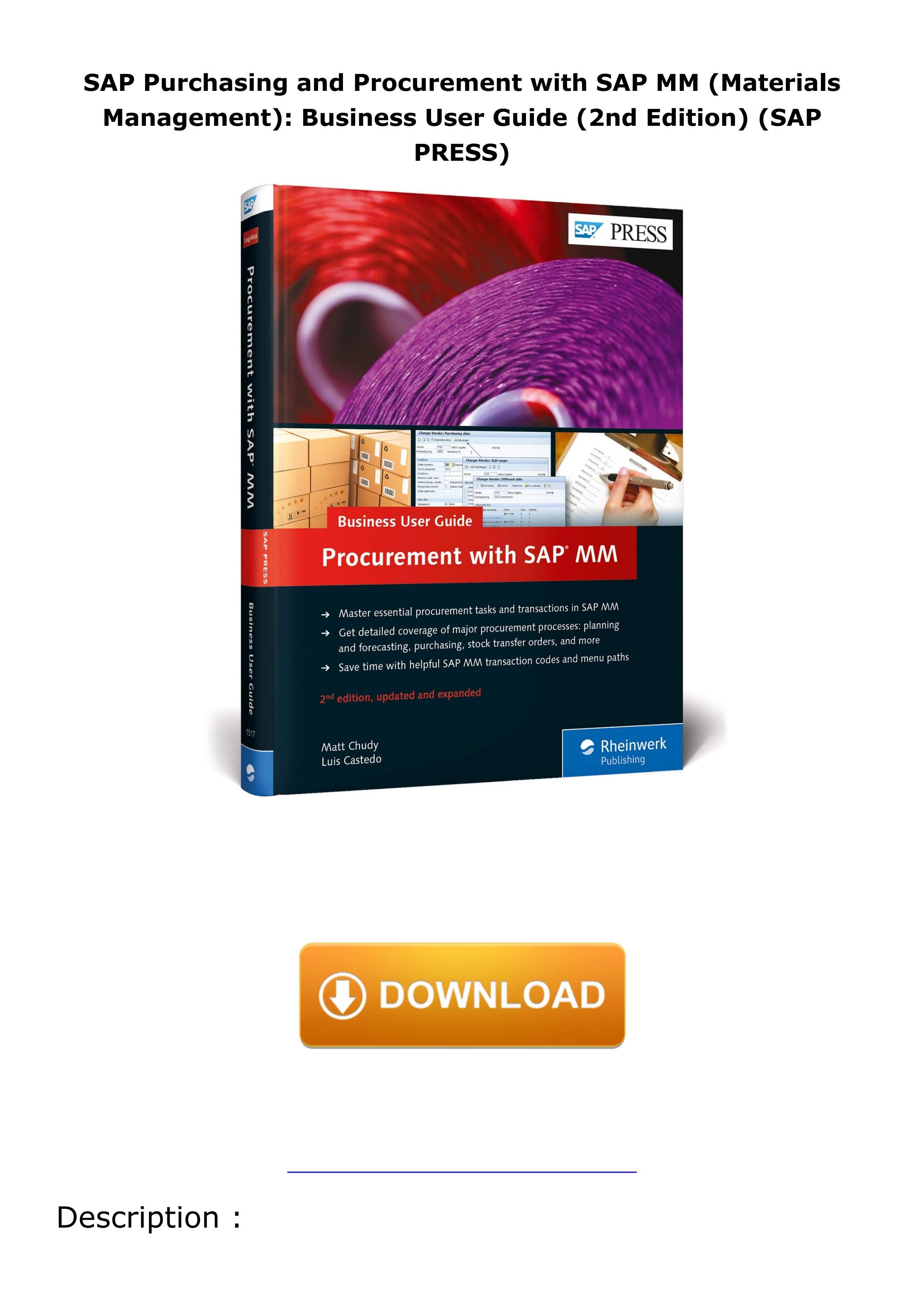 read-ebook-pdf-sap-purchasing-and-procurement-with-sap-mm-materials