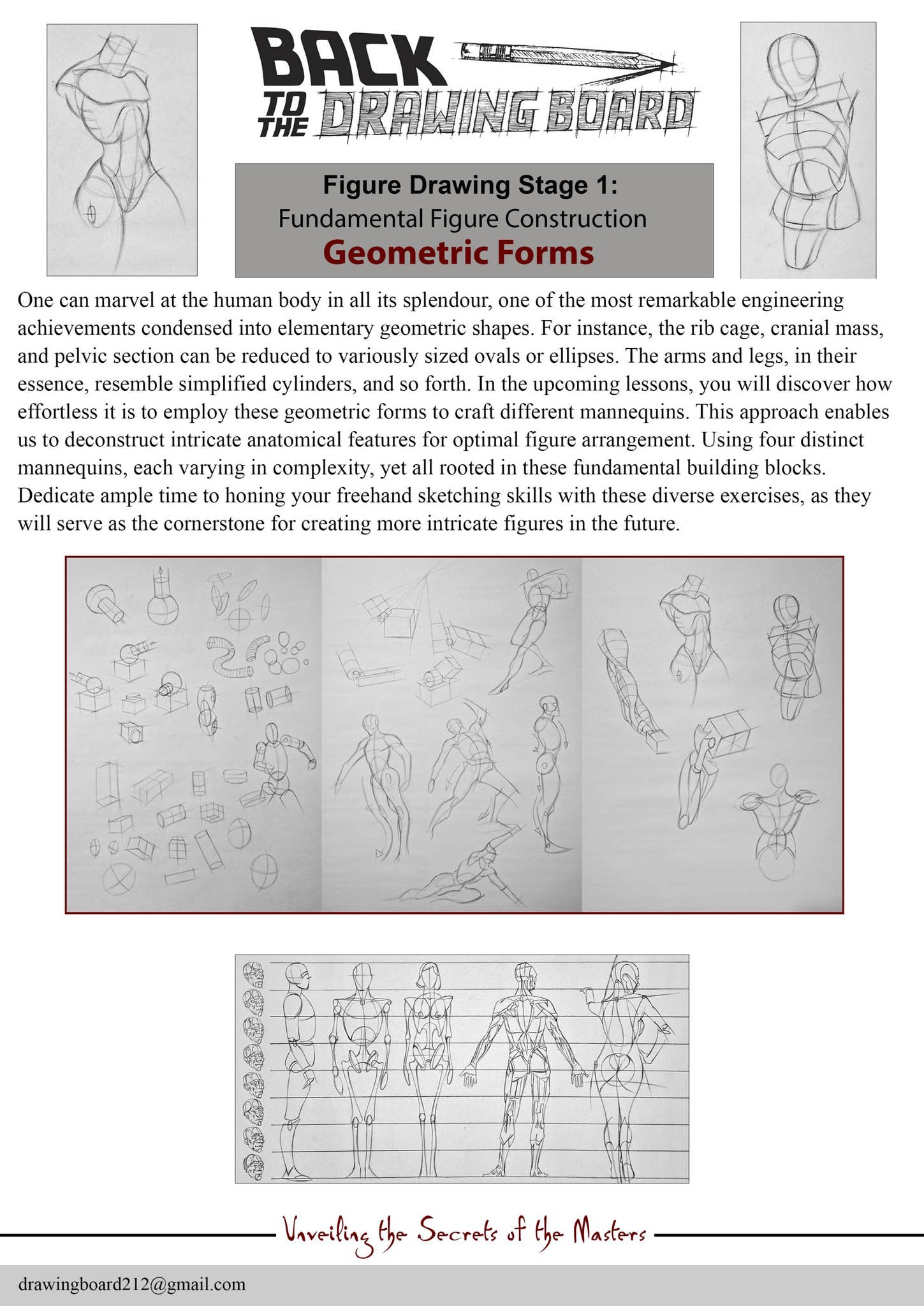 Back To The Drawing Board - Figure Drawing Stage 1 - Geometric Forms by ...