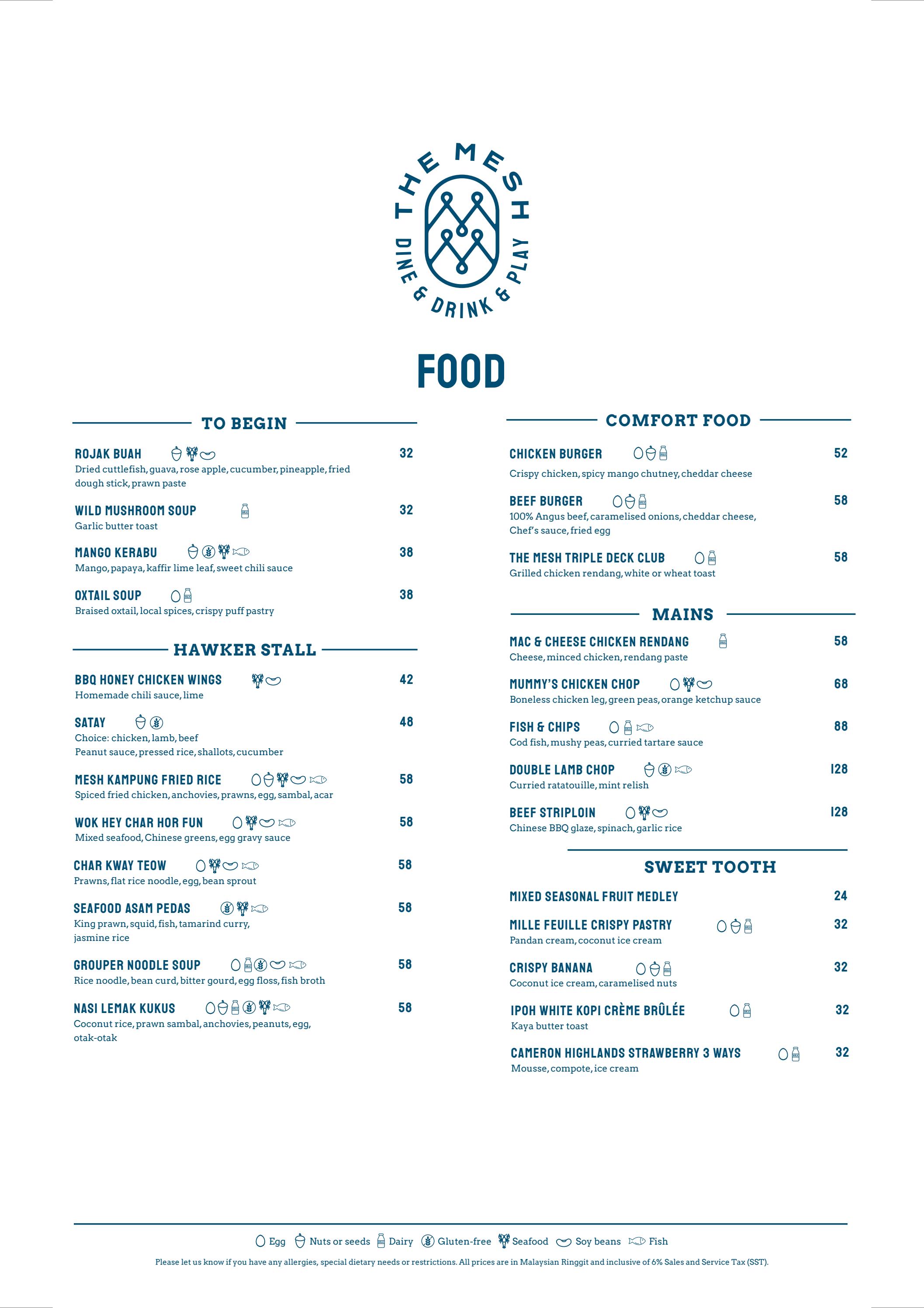 Menu: The Mesh by Four Points by Sheraton Kuala Lumpur, City Centre - Issuu