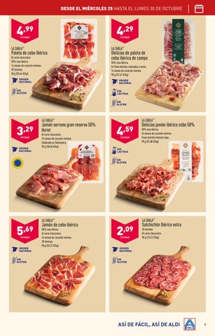 Folleto semanal ALDI del 25 al 30 德文 octubre 第 9 页
