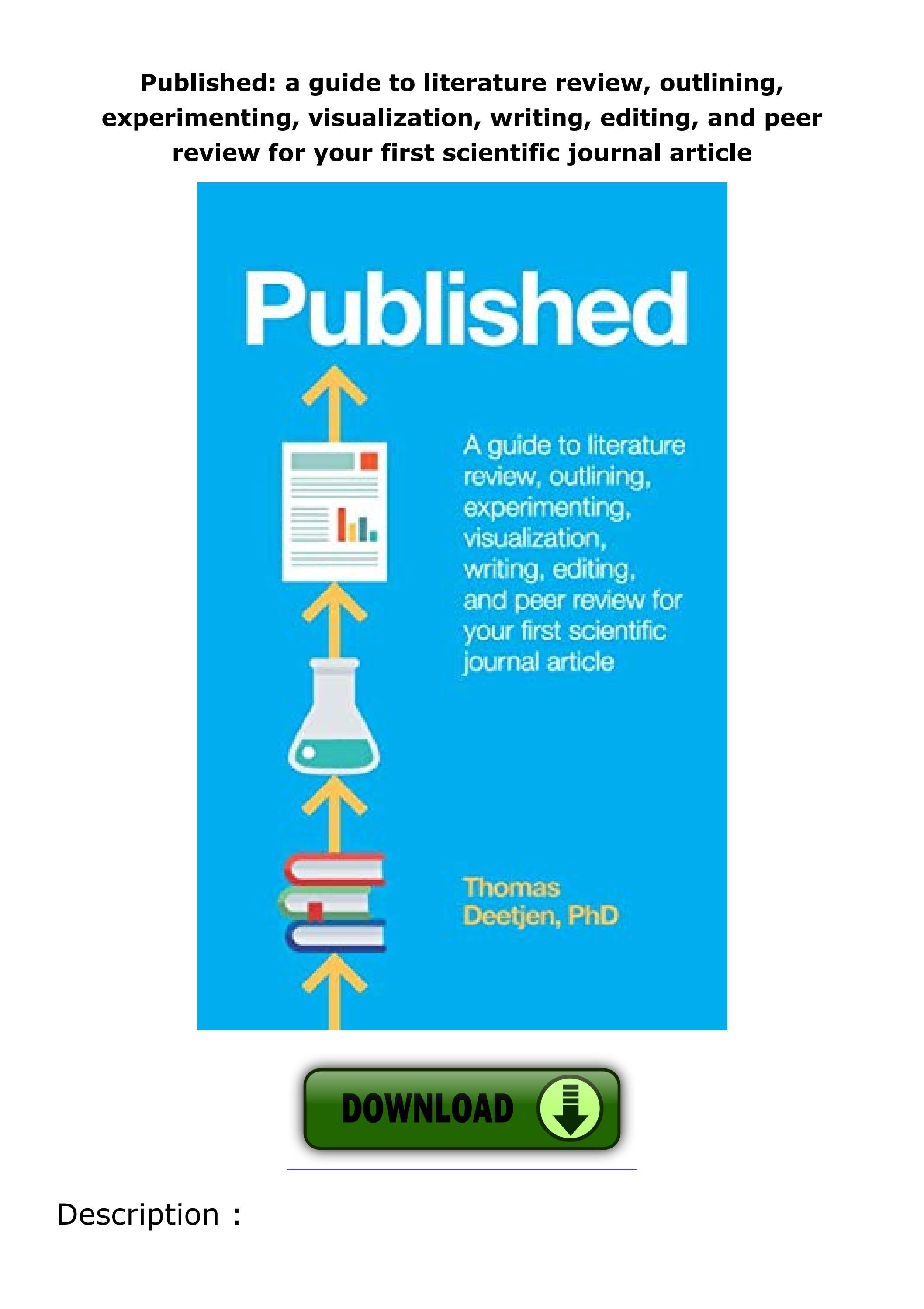 PDF/READ/DOWNLOAD Published a guide to literature review, outlining, experimenting, by