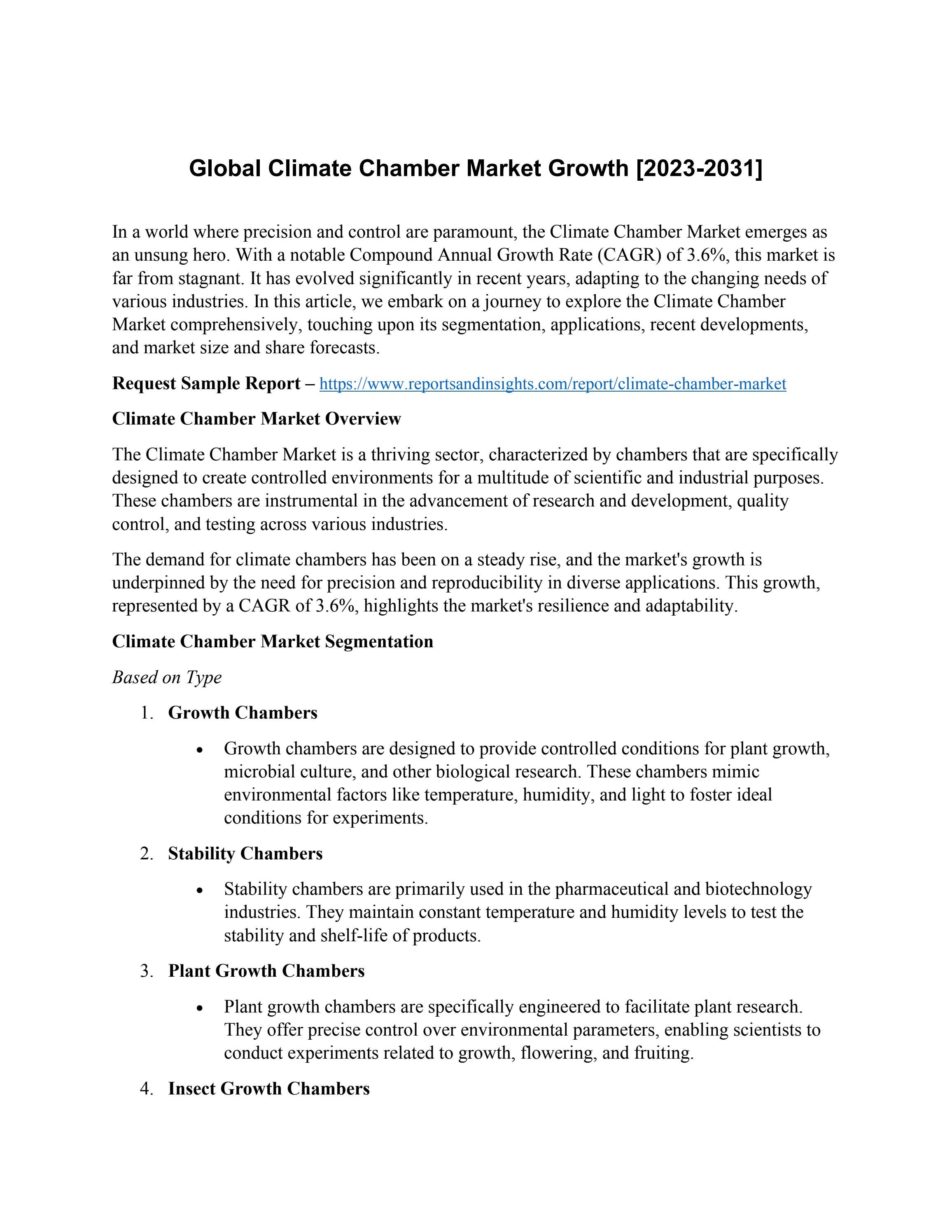 Global Climate Chamber Market Growth by Shreya Shrivastva Issuu