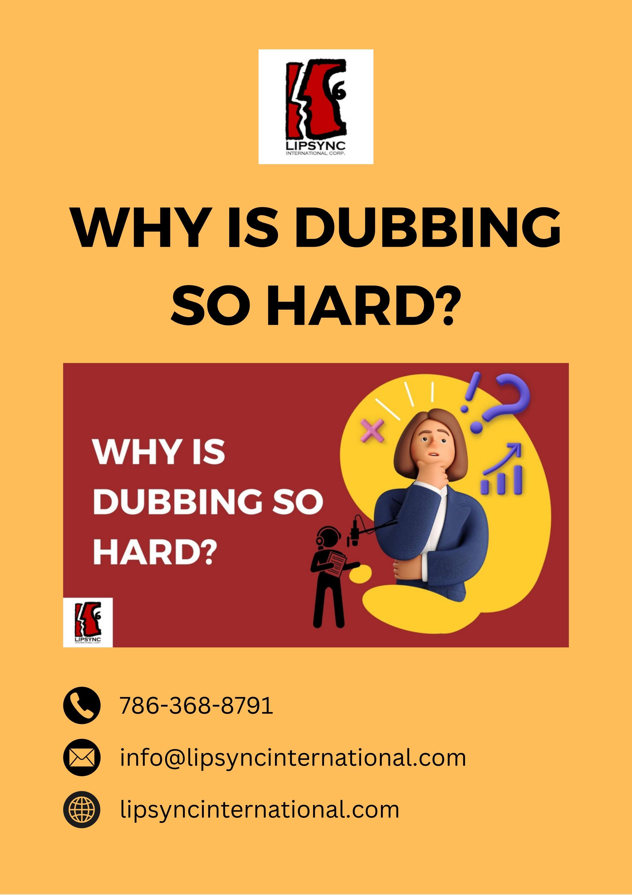 Why is dubbing so hard? by LipsyncInternational Issuu