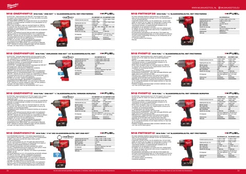 Milwakee - 2023 2024 - Powertools Catalogus 第 20 页