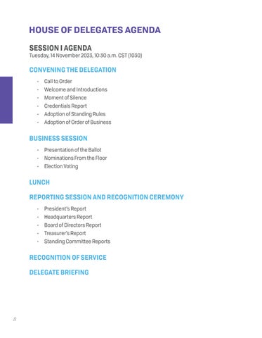 Delegate Information 指南 | Convention 2023 第 8 页