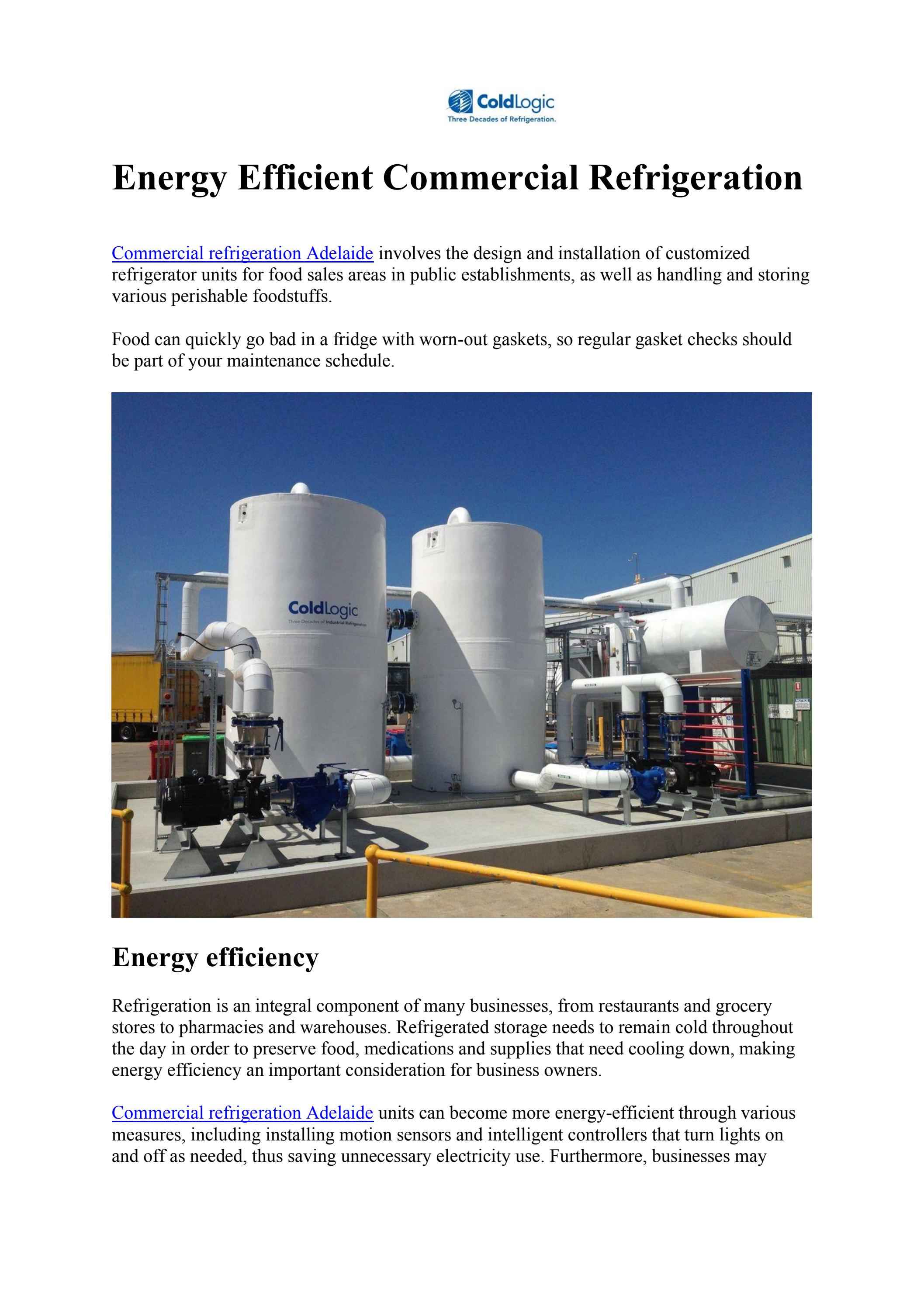 Commercial Refrigeration Adelaide by commercialrefrigerationadelaide