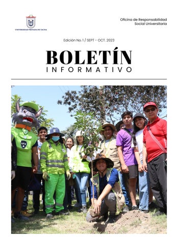 BOLETÍN INFORMATIVO #1 DE LA OFICINA DE RESU
