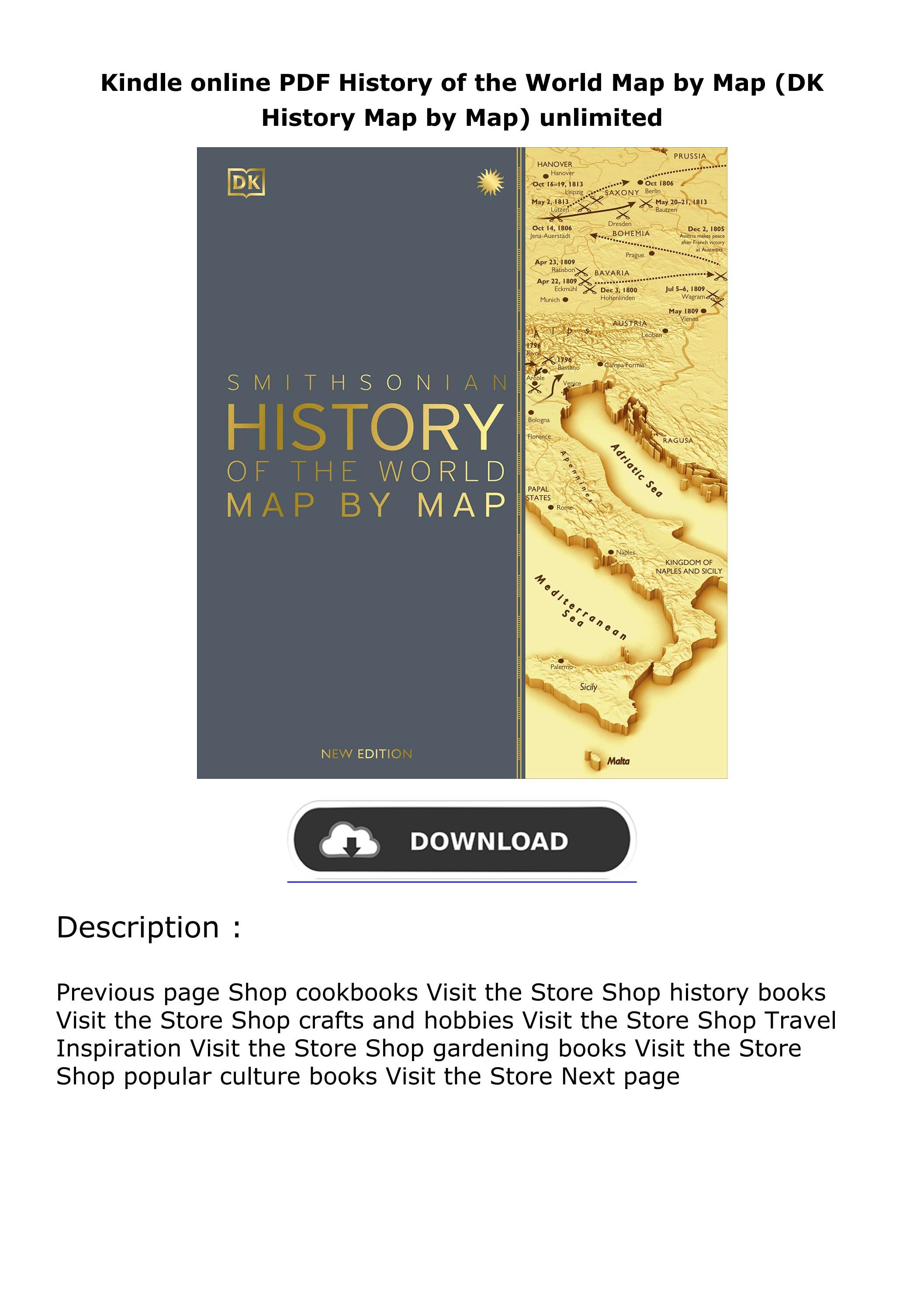 Kindle online pdf history of the world map by map dk history map by