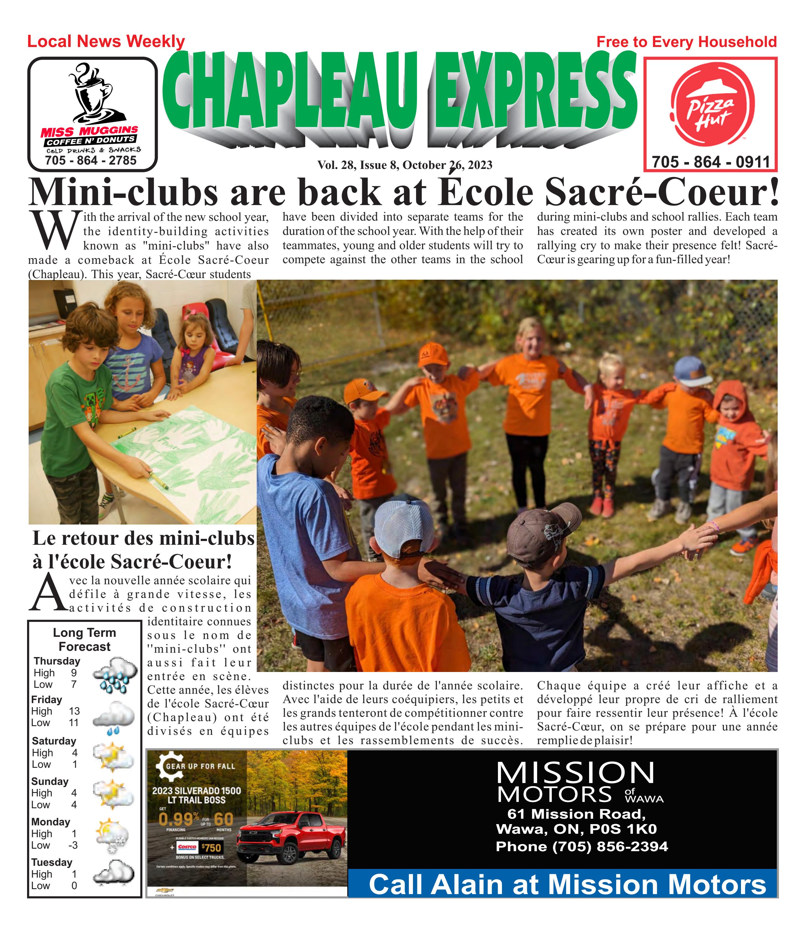 10262023 October 26 2023 by The Chapleau Express Issuu