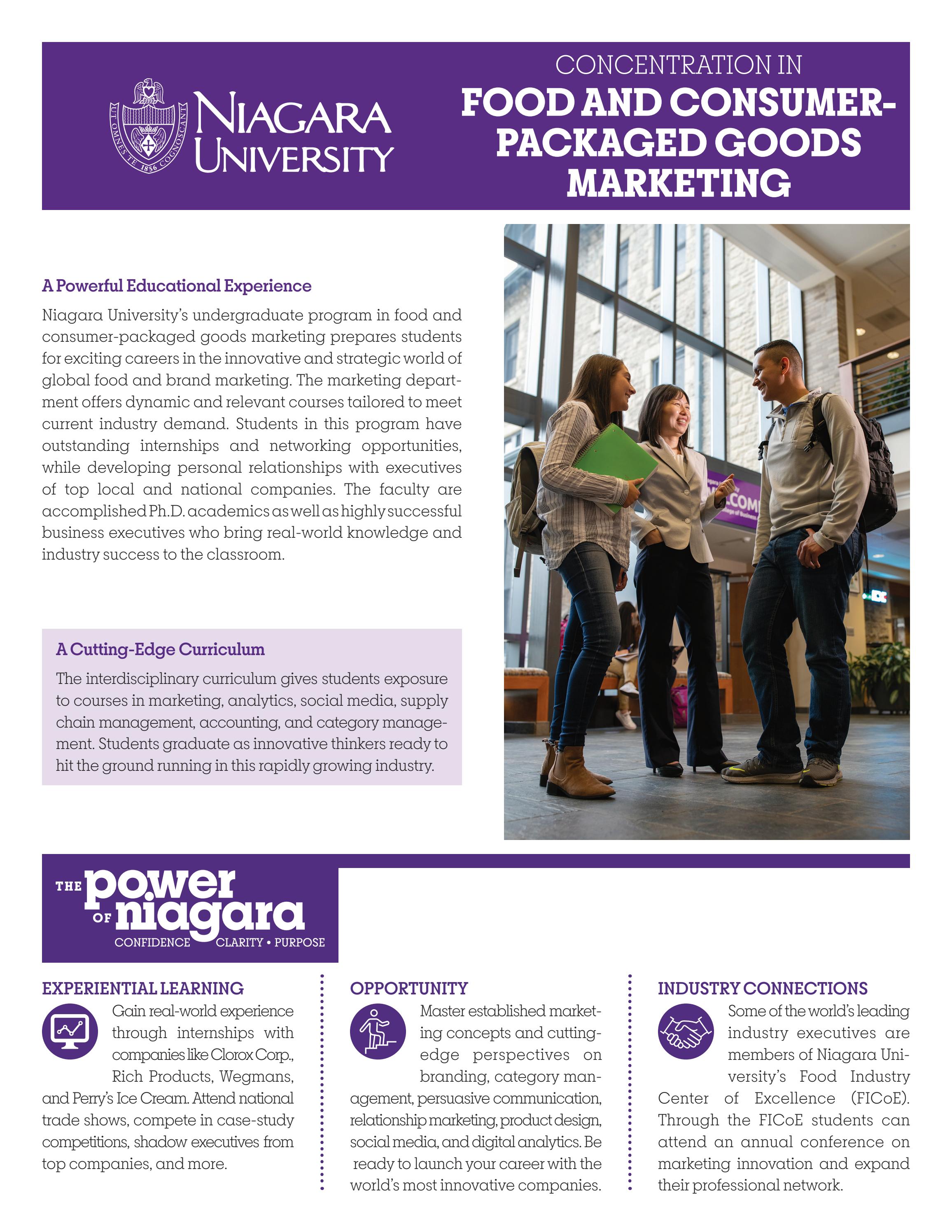 Food and ConsumerPackaged Goods Marketing by Niagara University Issuu