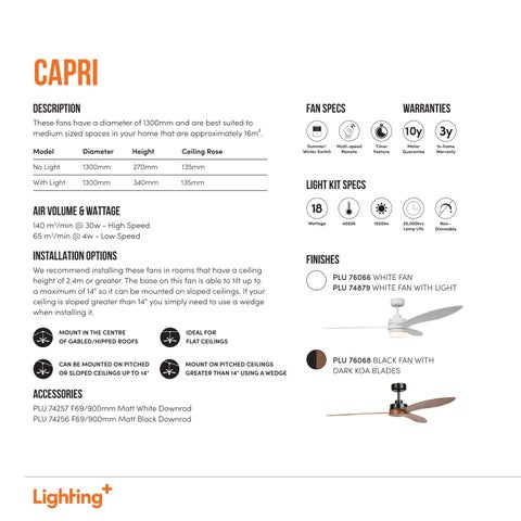 Lighting Plus Lightingplus Fan 灯饰目录 第 16 页