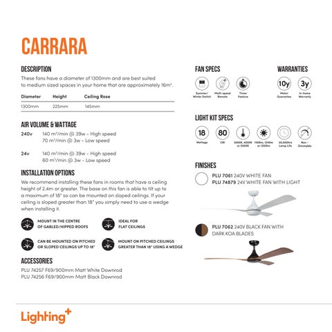 Lighting Plus Lightingplus Fan 灯饰目录 第 18 页