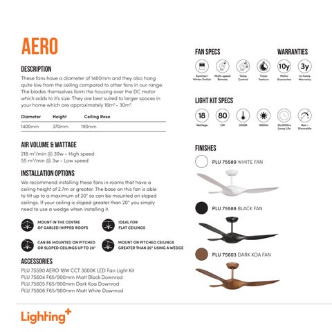 Lighting Plus Lightingplus Fan 灯饰目录 第 22 页