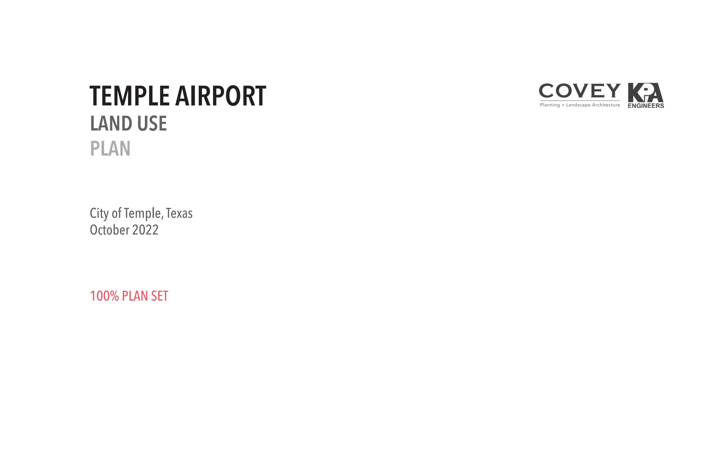 Temple Airport Land Use Plan by City of Temple Issuu