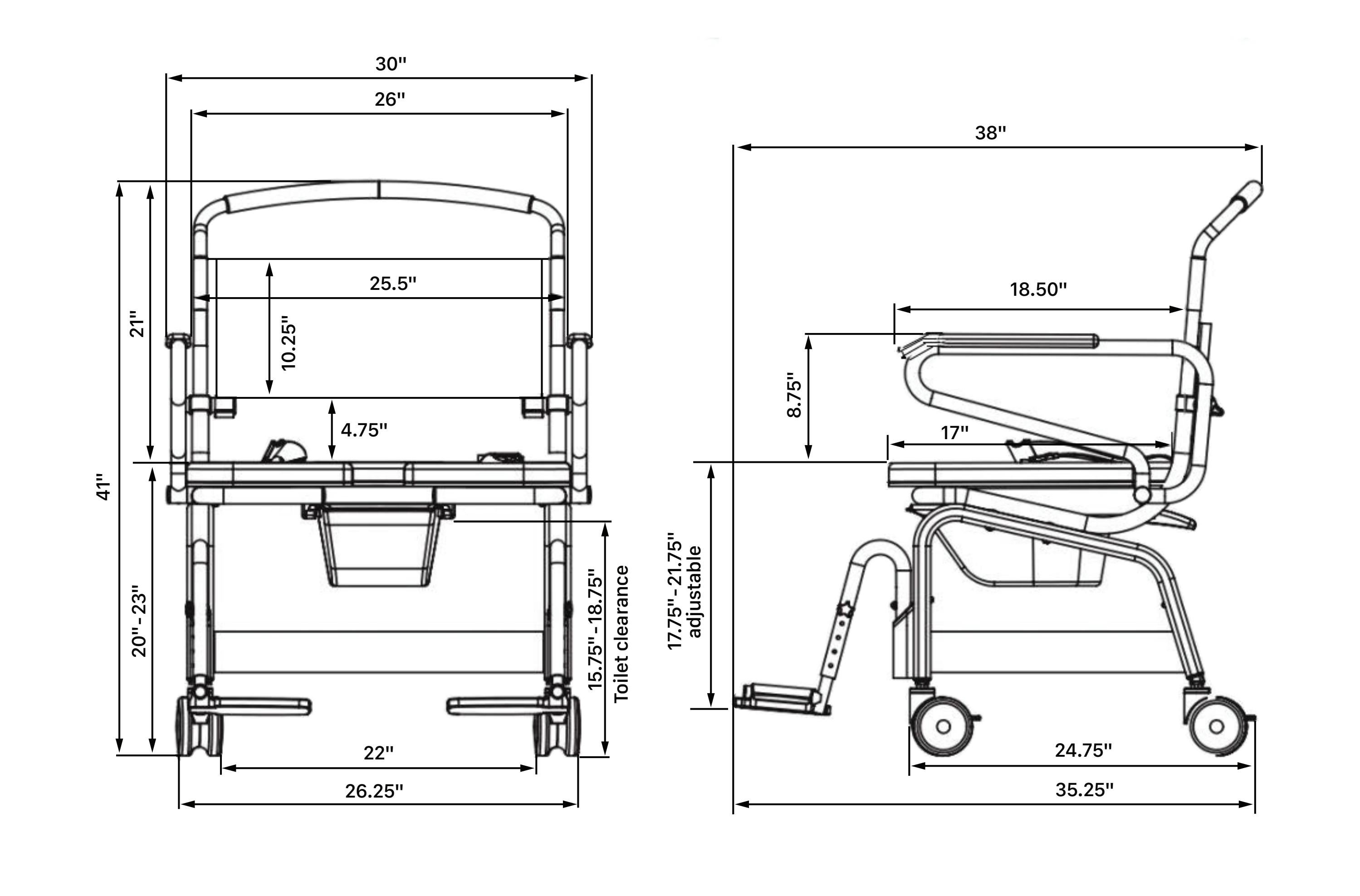 SB6C26 ShowerBuddy Bariatric Chair Dimensions by SolutionBased Issuu