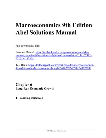 Macroeconomics 9th edition abel solutions manual 1 by james.george550 ...
