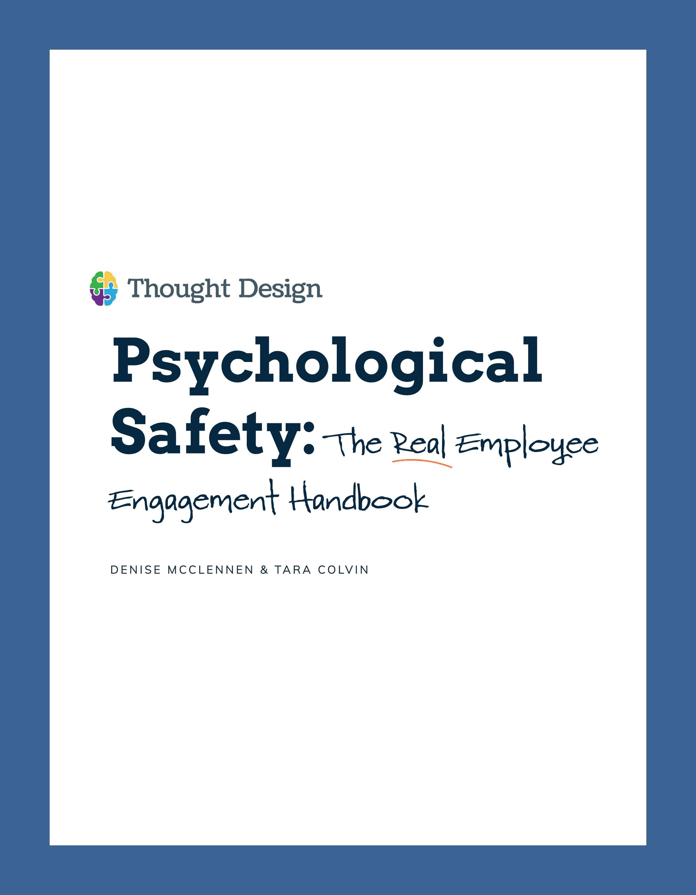 Psychological Safety The Real Employee Engagement Handbook by EMG