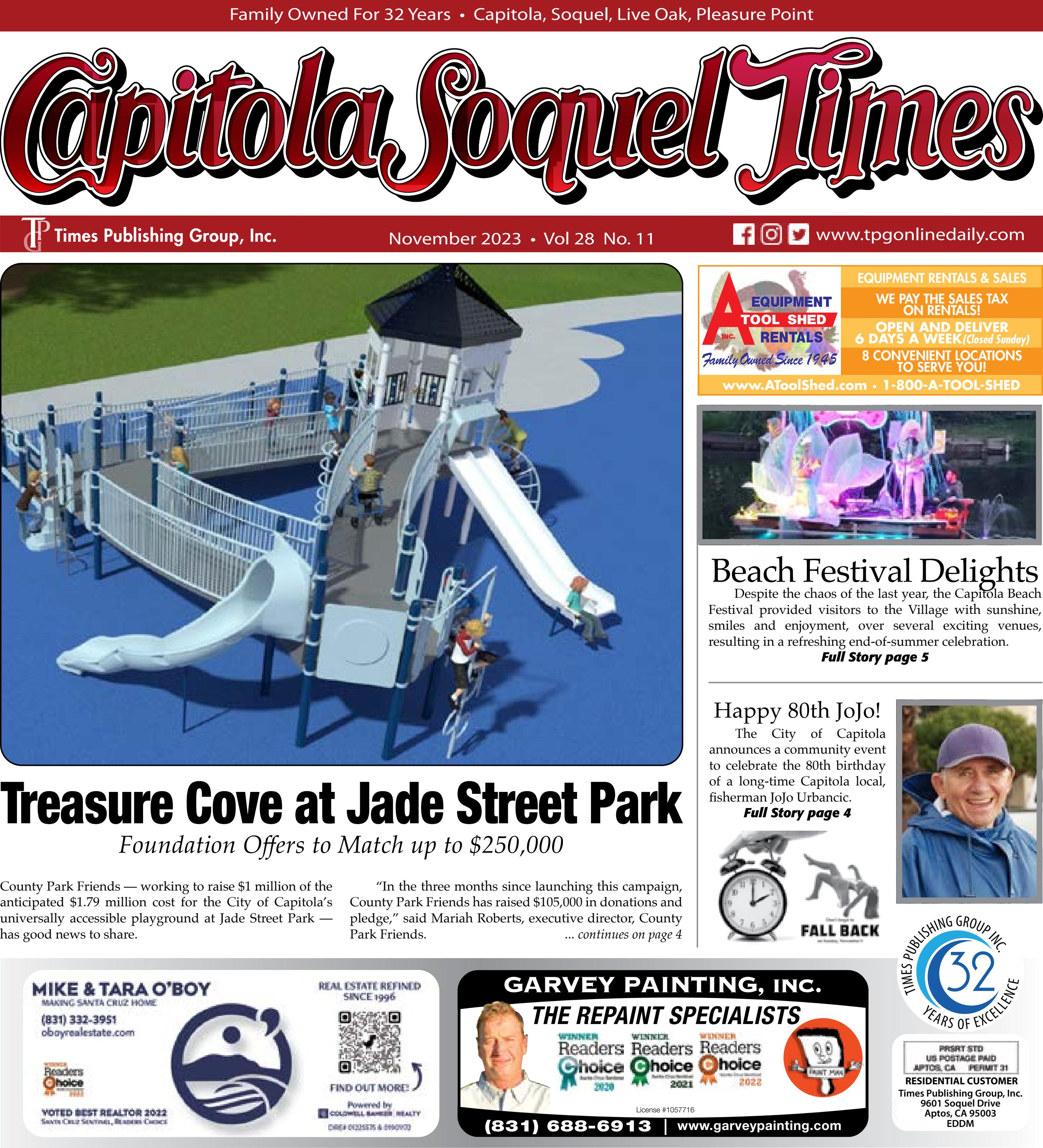 Capitola Soquel Times November 2023 by Times Publishing Group, Inc