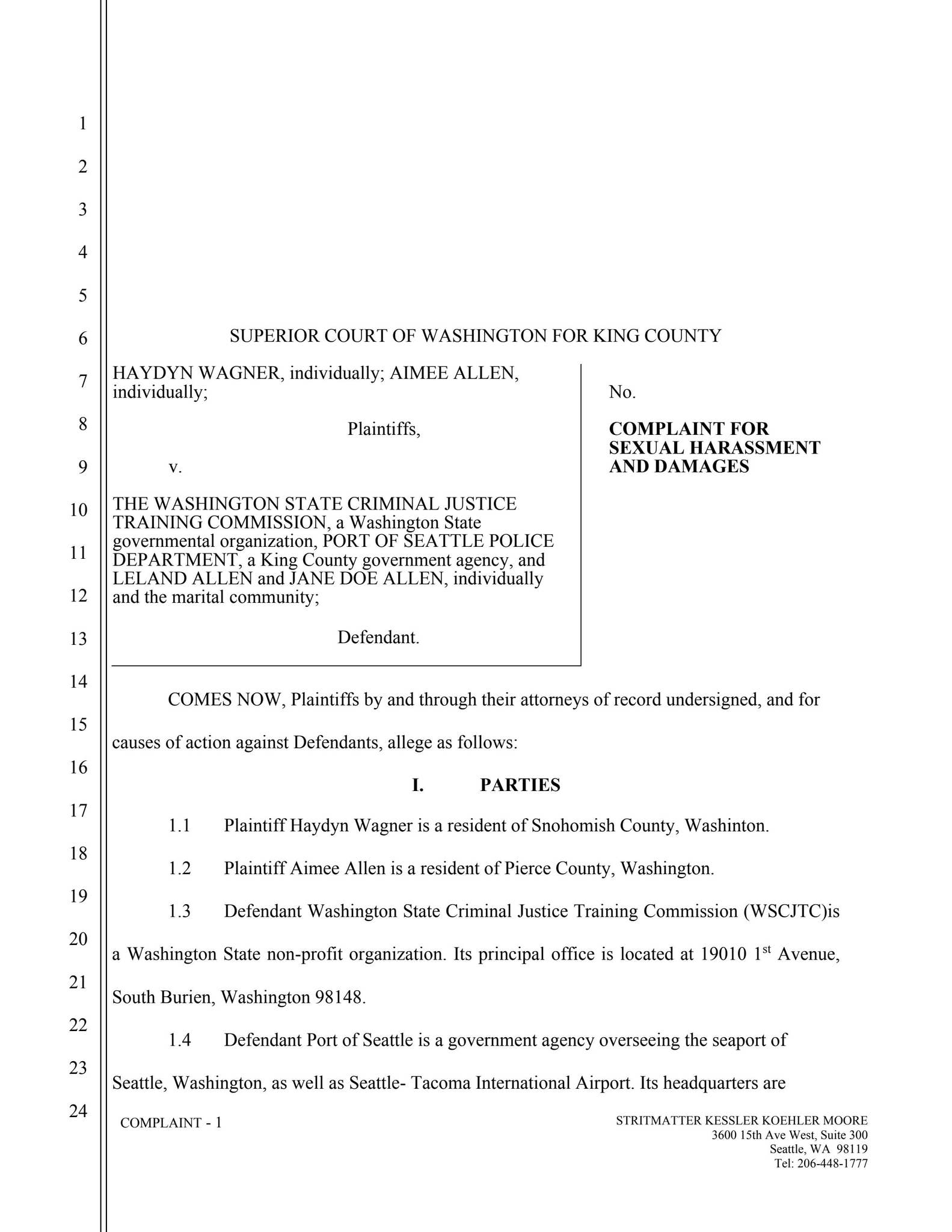 Wagner Complaint by Stritmatter Law - Issuu