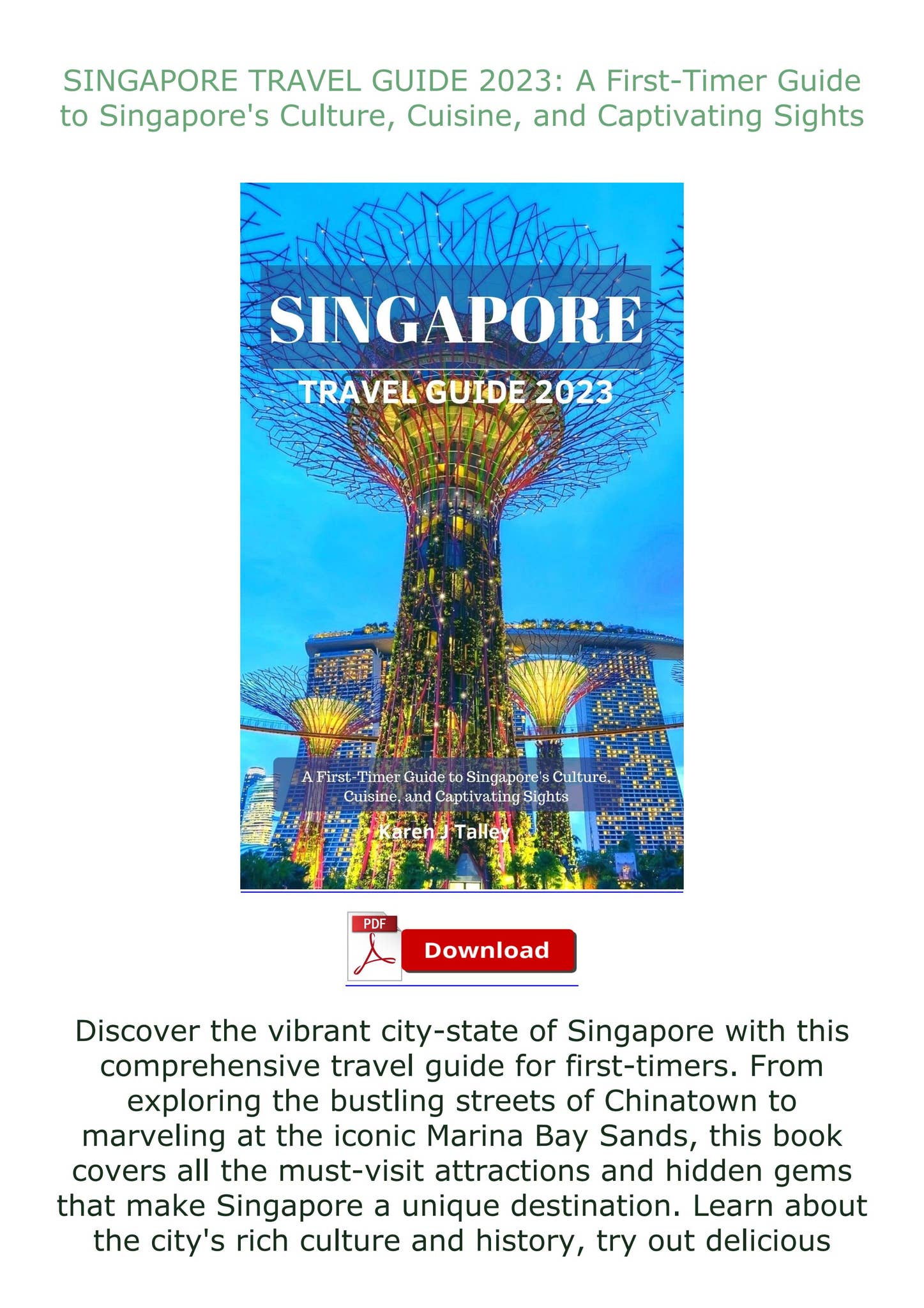 Epub Singapore Travel Guide 2023 A First Timer Guide To Singapore S Epub Singapore Travel Guide 2023 A First Timer Guide To Singapore S