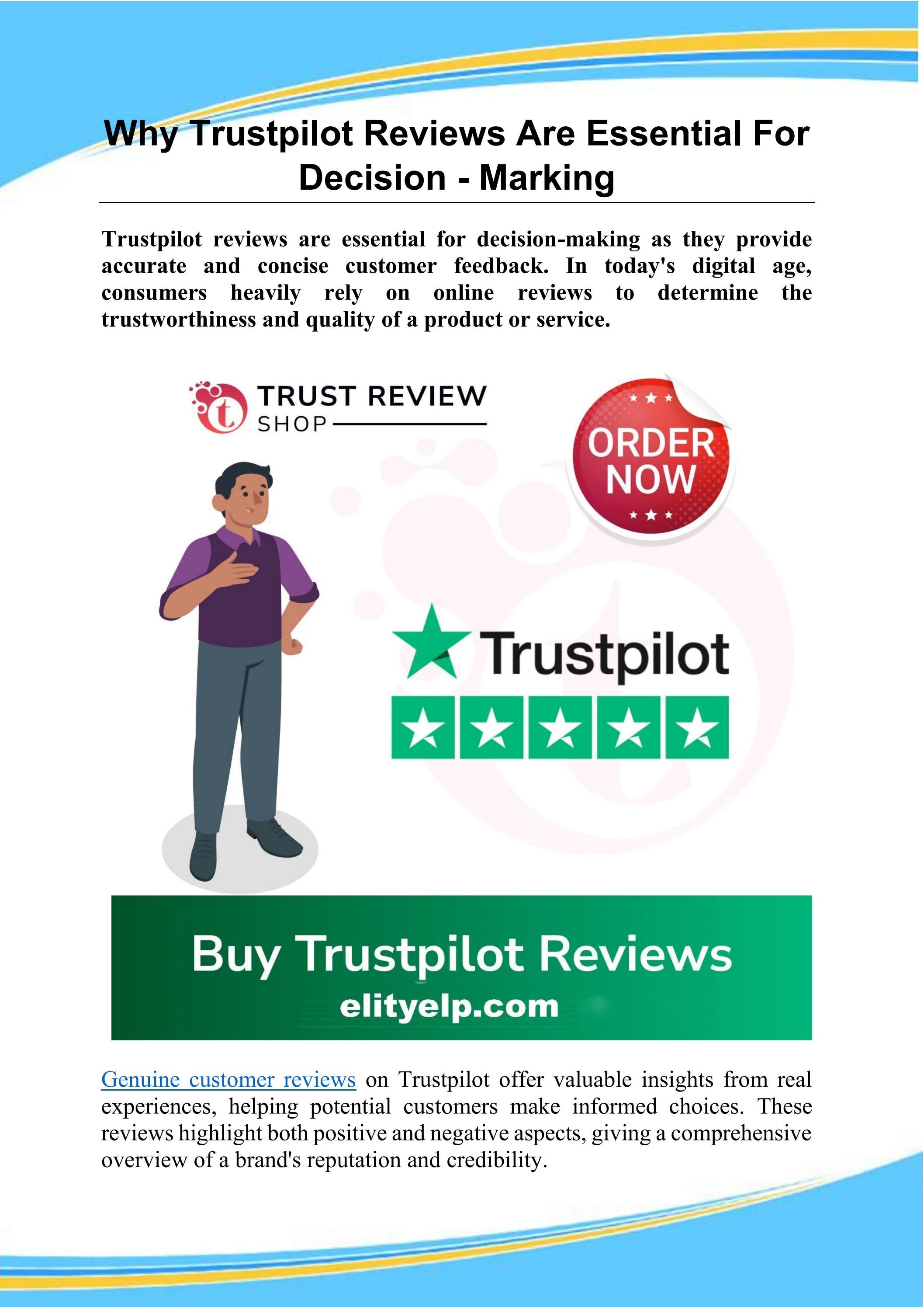 Buy Trustpilot Reviews 100 Real, Legit and Lifetime Stick by