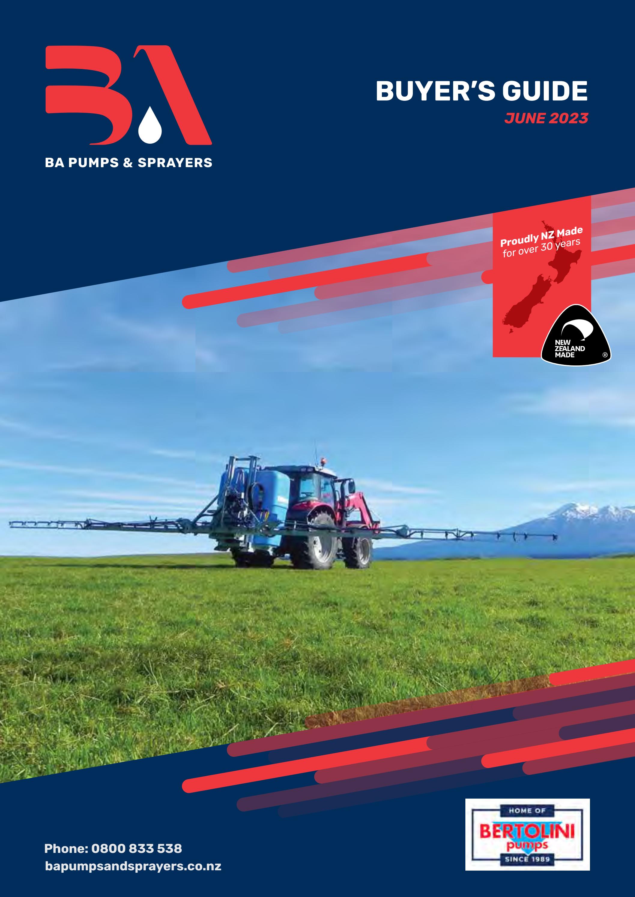BA Pumps & Sprayers Buyer's Guide: June 2023 by BA Pumps & Sprayers - Issuu