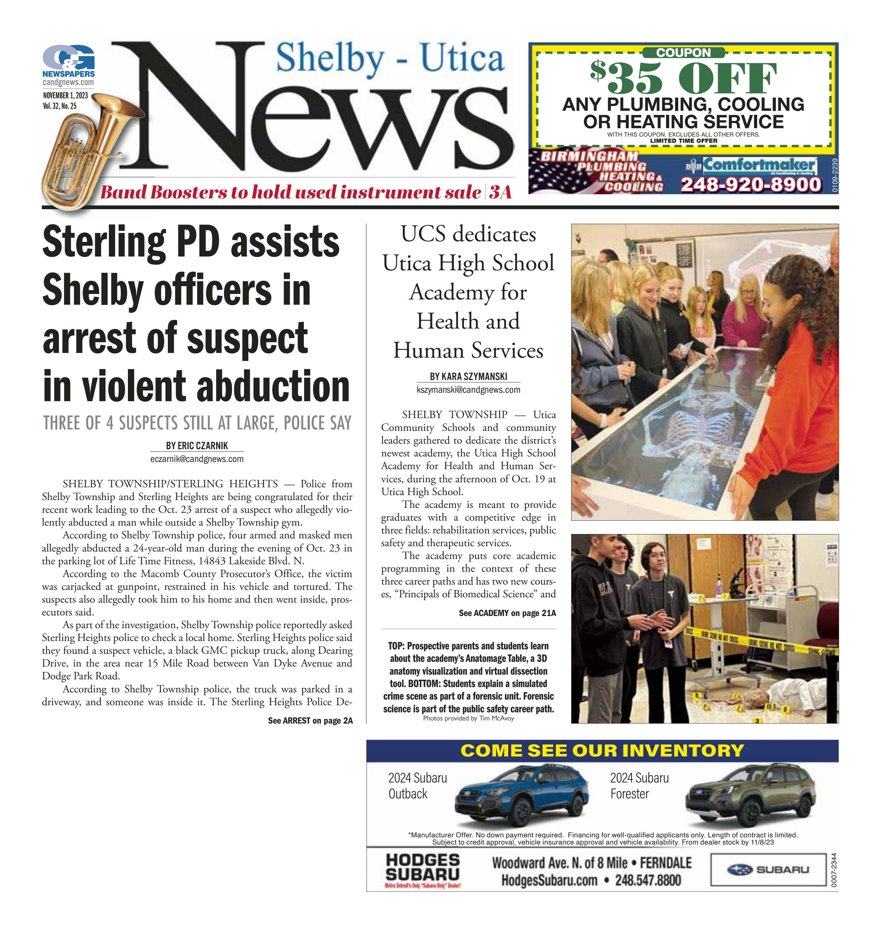 11/1/23 ShelbyUtica News by C & G Newspapers Issuu